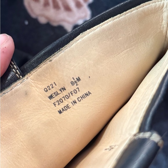 Coach Black and Gold Heeled Weslyn Boots with Vintage Charm - Picture 4 of 4